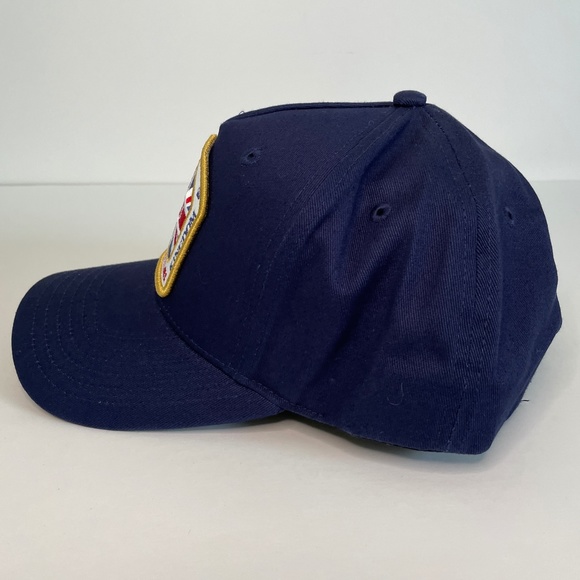 NEW King Hat Blue High Point Strapback Great Britain Union Jack Men - Picture 5 of 10